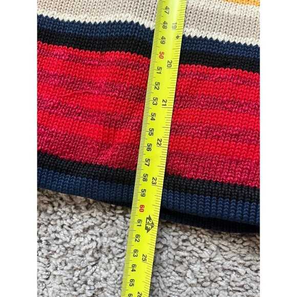Pendleton Southwestern Size M Petite Serape Shawl Cardigan Sweater Ornate Button - Picture 7 of 9